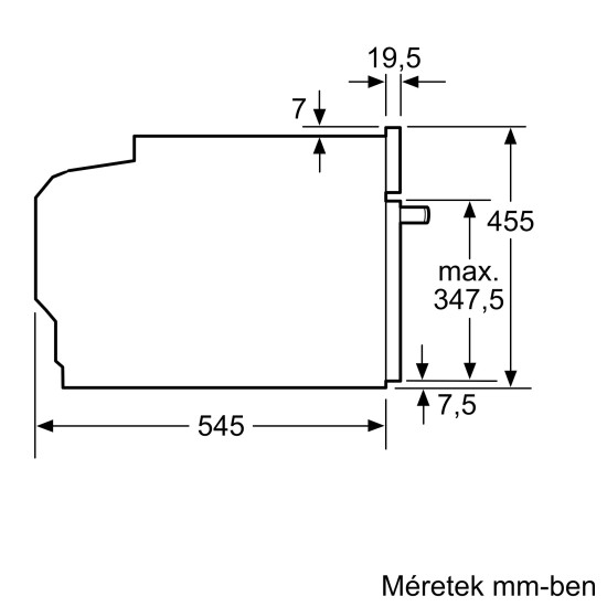 Bosch Beépíthető kompakt mikrohullámú sütő - 45 cm magas - Serie8 - 900W - TFT k