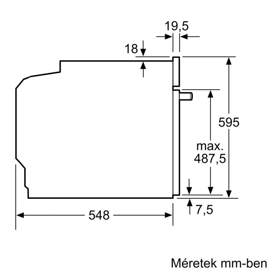 Bosch Önállóan beépíthető sütő - Serie8 - 13 funkció - TFT kijelző és piktogramo