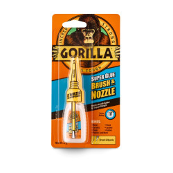 Gorilla Super Glue Brush & Nozzle pillanatragasztó 12g