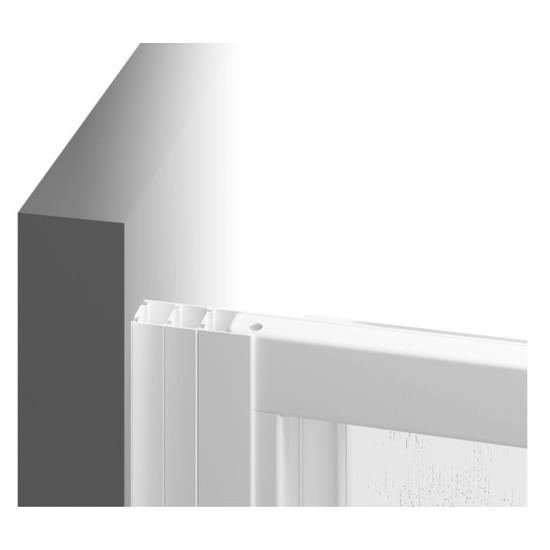 RAVAK Fix oldalfal APSS-90 fehér + Transparent (Kifutó termék-PÁRBAN ASDP3