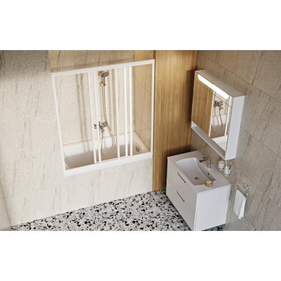 Ravak Fürdőszobai szekrény mosdó alá SD Classic II 600 fehér/szürke