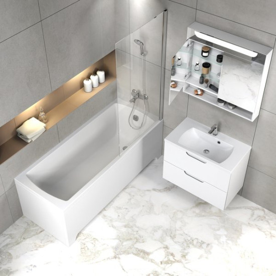 Ravak Fürdőszobai szekrény mosdó alá SD Classic II 800 fehér/fehér