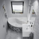 Ravak Fürdőszobai szekrény mosdó alá SD Rosa 760 II H fehér/fehér