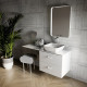 Ravak Fürdőszobai tükör STRIP 500x700 FEKETE világítással